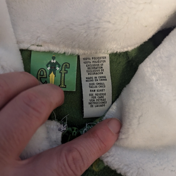 Buddy the Elf costume/pajamas, Adult Small - Picture 4 of 5